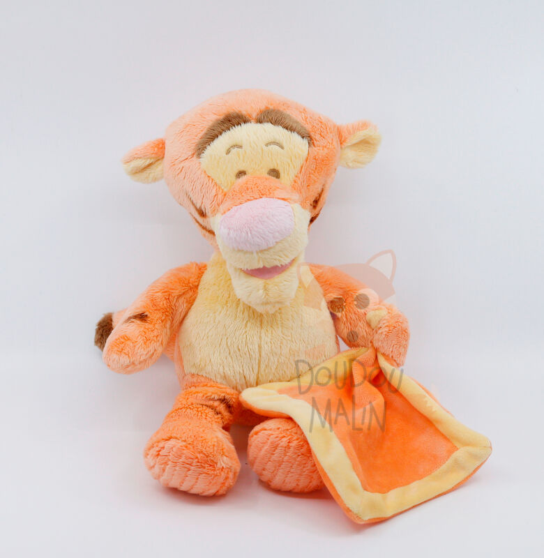  - tigger the tiger - plush with comforter orange yellow 30 cm 